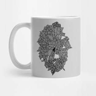 Psychedelic weather on grey Mug